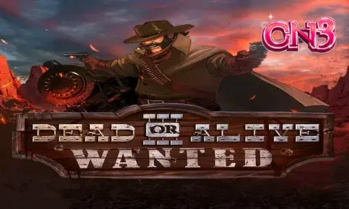 Interface do jogo Dead or Alive 3: Wanted em um dispositivo móvel mostrando os símbolos de xerife e cartazes de procurado.